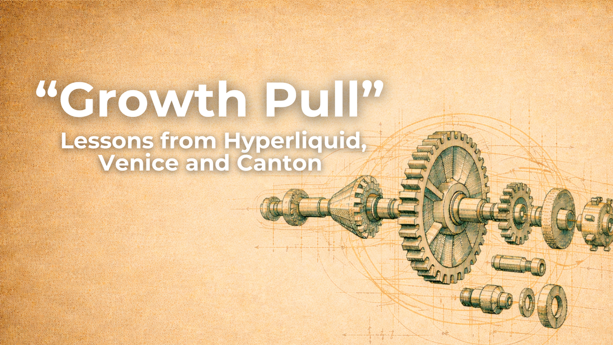 “Growth Pull”: Lessons from Hyperliquid, Venice, and Canton